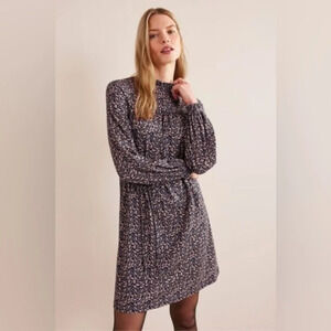 BODEN Blue Easy Yoke Mini Dress